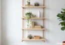 DIY Hanging Rope Shelves